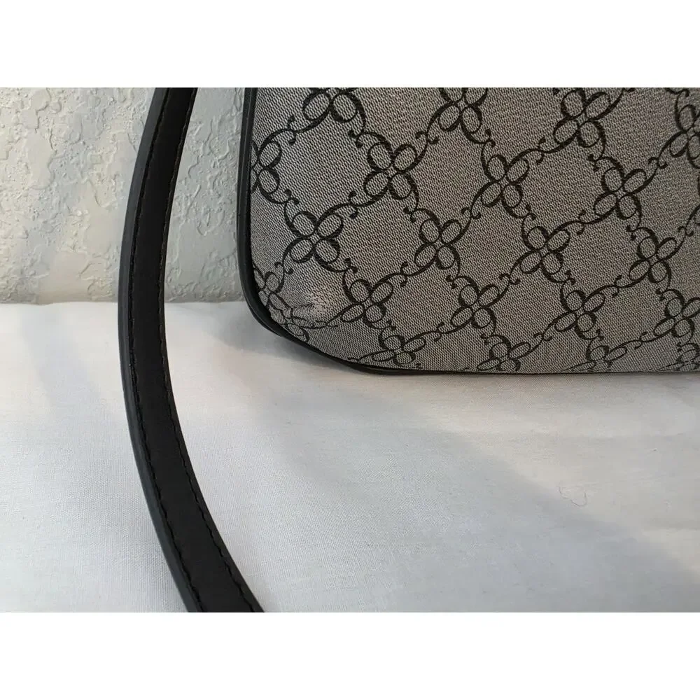 Nine West Josey Swing Crossbody Bag In Black And Gray